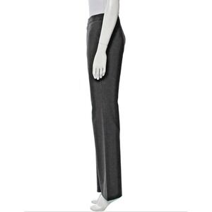 V2 Versace Classic Black Wool Crystal Detail High Rise Pants US16 IT52